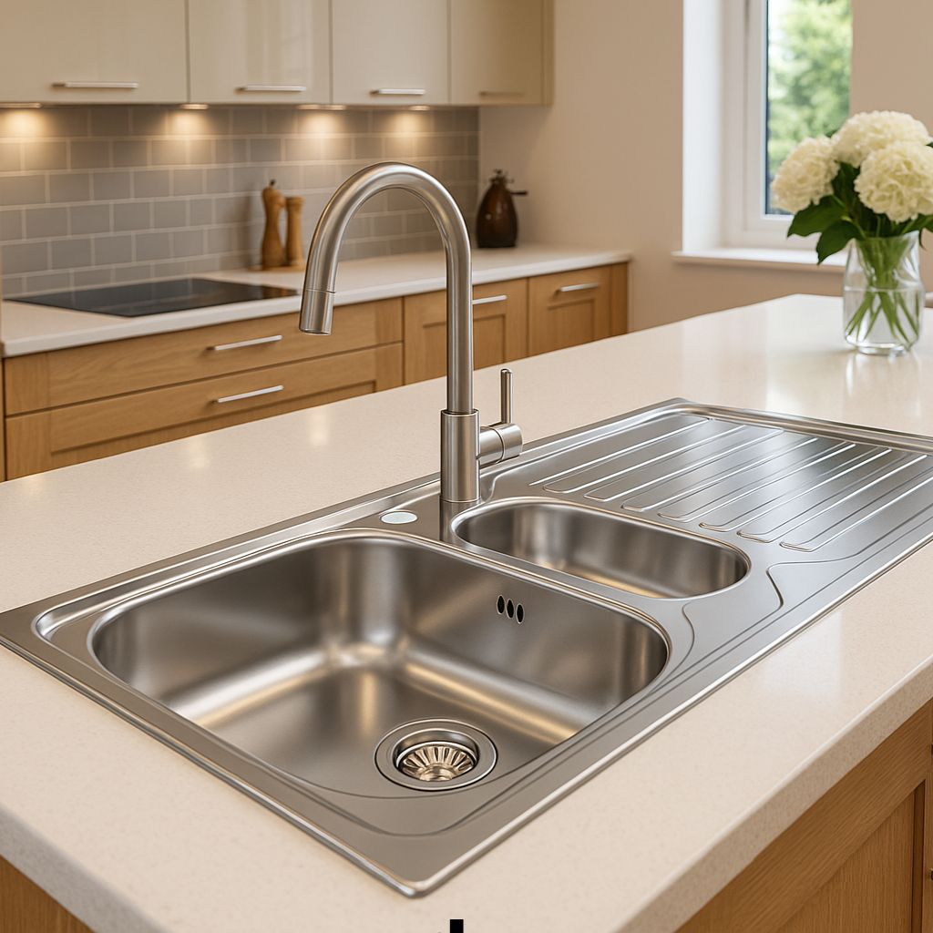 Dubbele Spoelbak 100x50cm RVS – 1.5 Bak – Luxe & Eenvoudige Montage | SOYSALS®