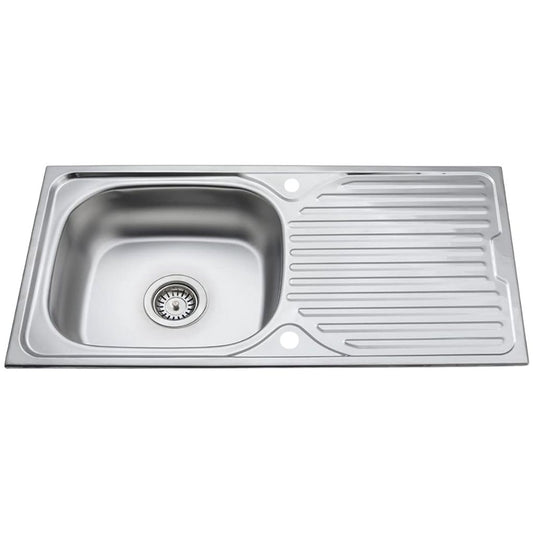 Spoelbak keuken 43,5 x 86 or 76 cm – Met Druiprek – Keuken spoelbak – Links/Rechts Monteerbaar