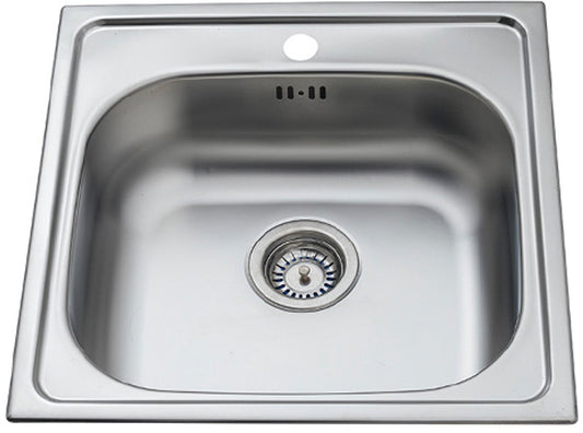 spoelbak keuken RVS 50x50 cm – Inclusief Montagepakket – Doe-Het-Zelf – Keuken Wasbak – Eenvoudige Installatie